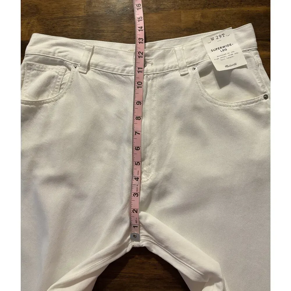 Madewell White Wide-Leg Jeans - Picture 12 of 16